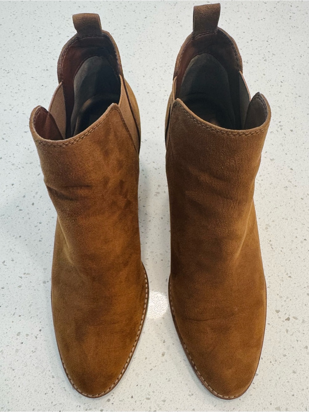 Women's Dolce‎ Vita Brown Suede Ankle Chelsea Boots-size 10